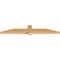 Ekena Millwork Eugene Smooth Timber Gable Bracket, Western Red Cedar, 72"W x 12"H x 3 1/2"D x 5 1/2"F, 4/12 Pitch GBW072X12X0406EUG00SWR - alternate 3